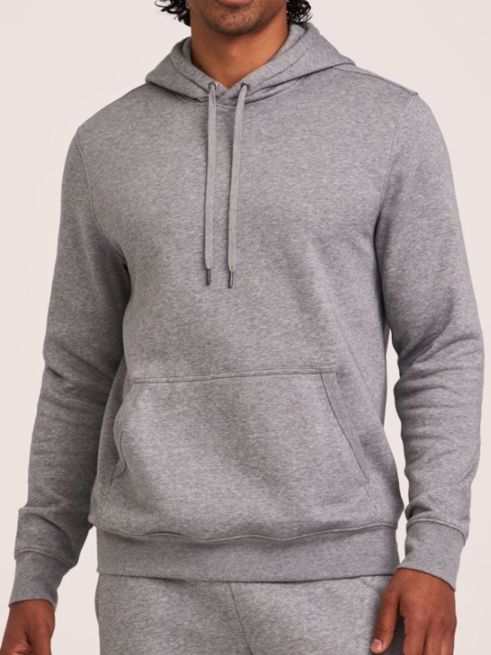 Denver Hayes Modern Fit Popover Hoodie Heather Grey XL